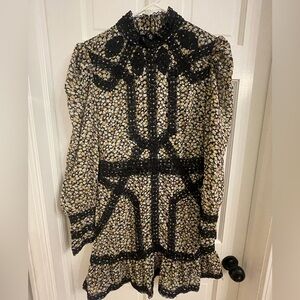 Topshop mini dress - US size 10 - all buttons intact, new without tags